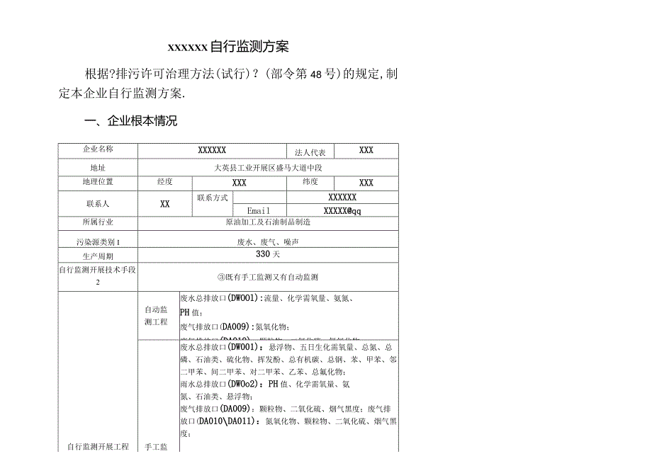 XXXX自行监测方案2020年.docx_第3页