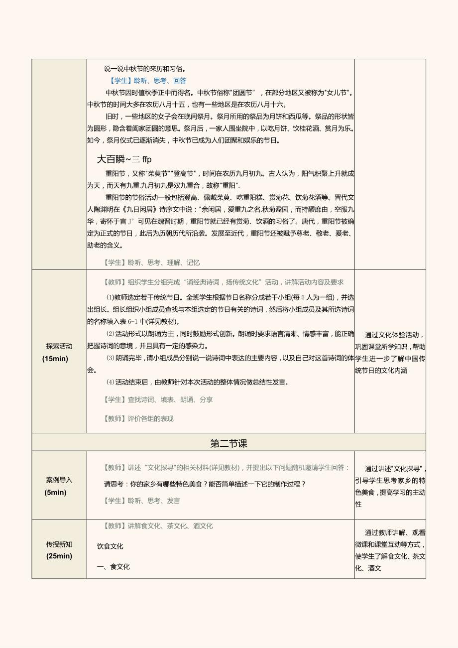 《中华优秀传统文化选讲》教案第11课节日文化和饮食文化.docx_第3页