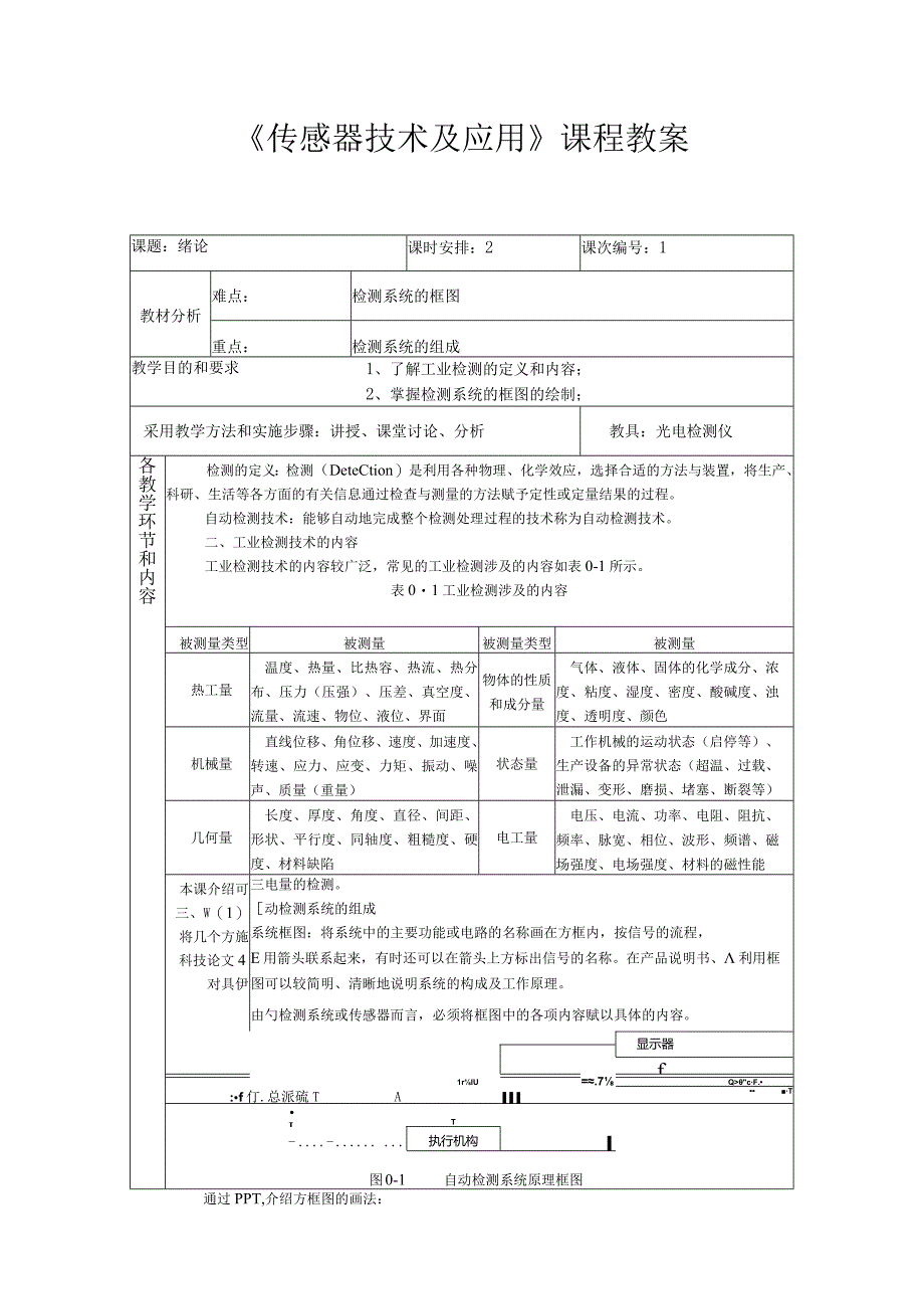 《传感器技术及应用》课程教案.docx_第1页