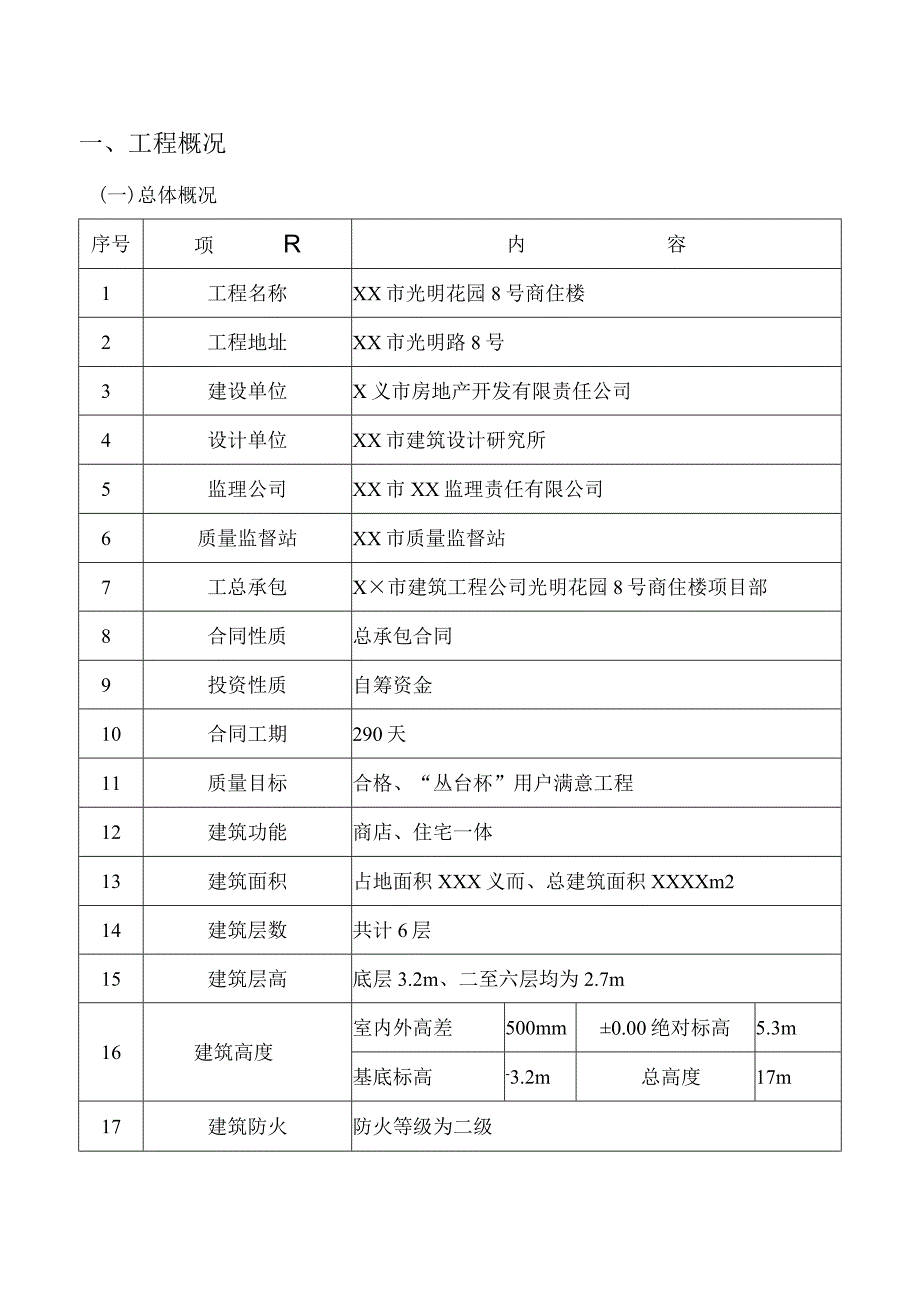 ××市光明花园号商住楼施工组织设计.docx_第3页