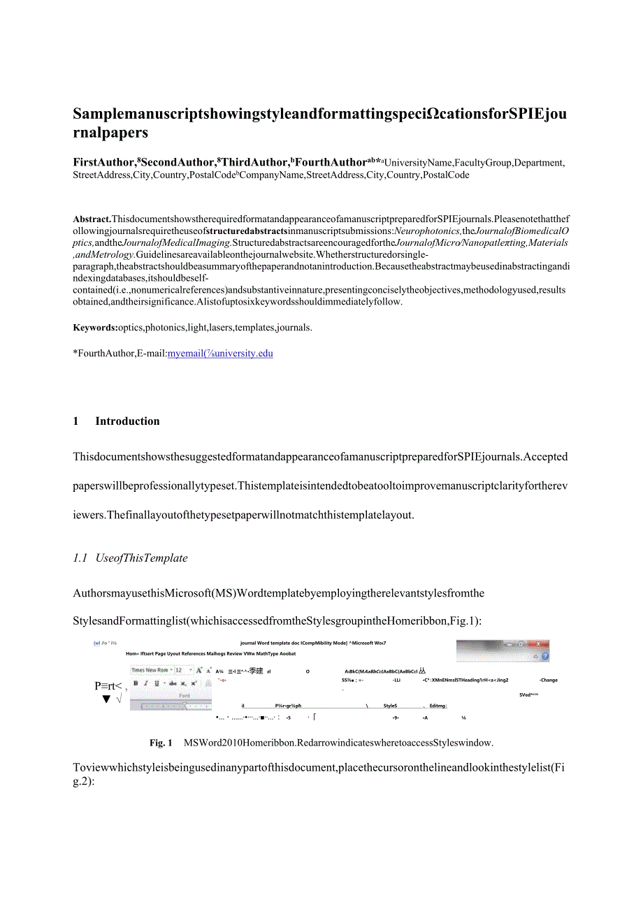 《SPIEjournal》期刊论文投稿格式模板.docx_第1页