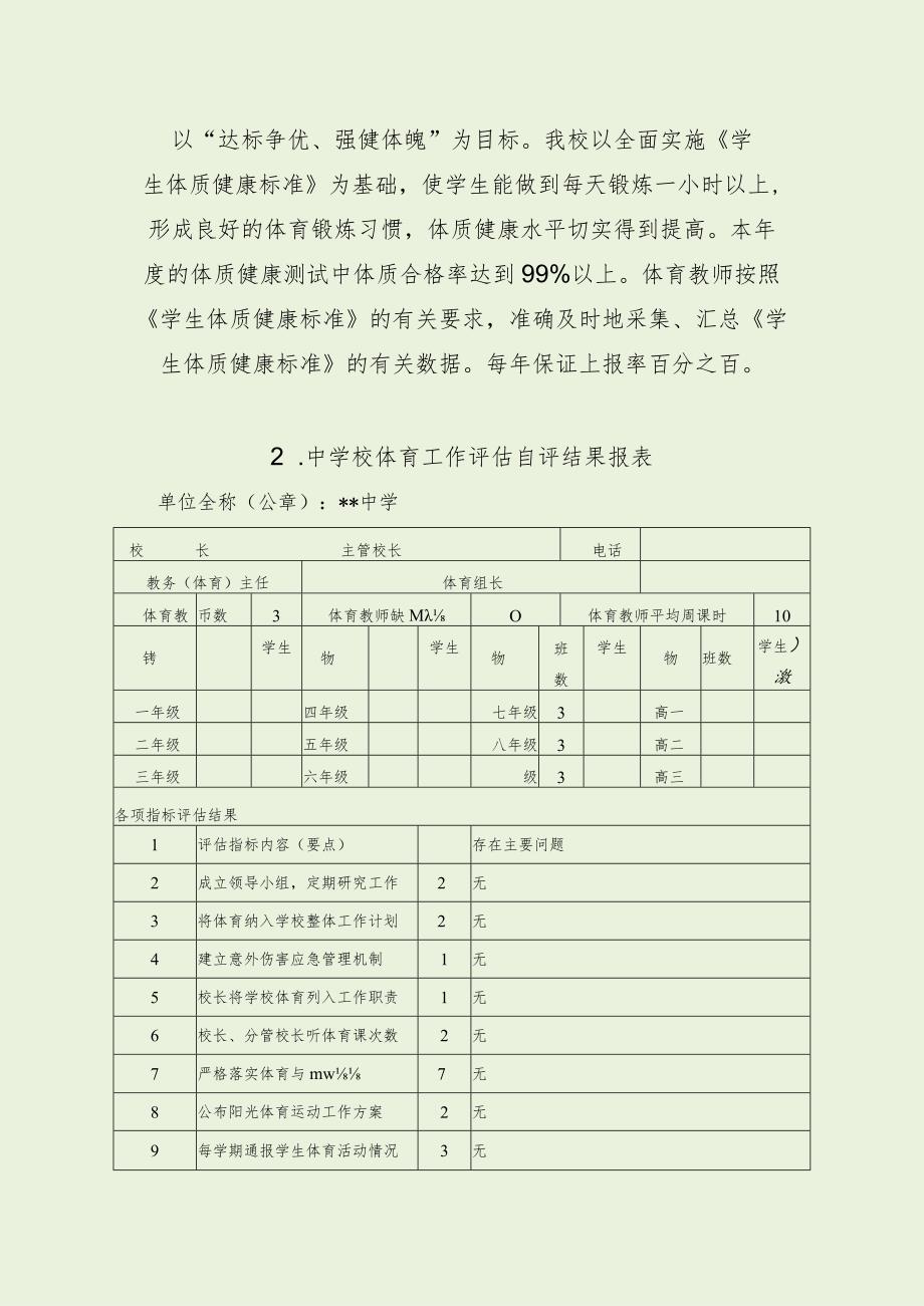 中学体育开展年度报告、工作自评结果（最新分享）.docx_第3页