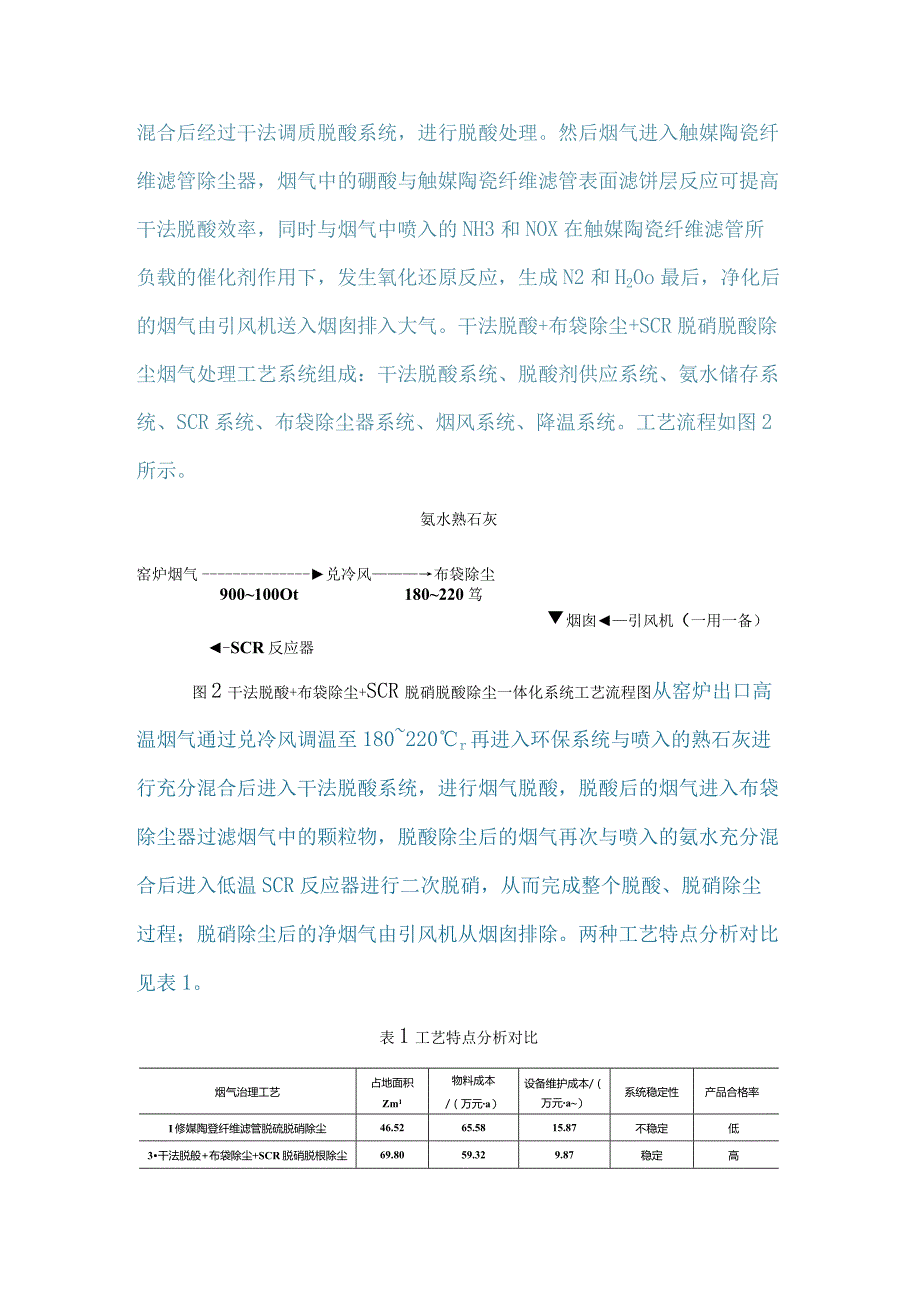 不同烟气治理工艺在中性硼硅药用玻璃熔窑的应用研究.docx_第2页