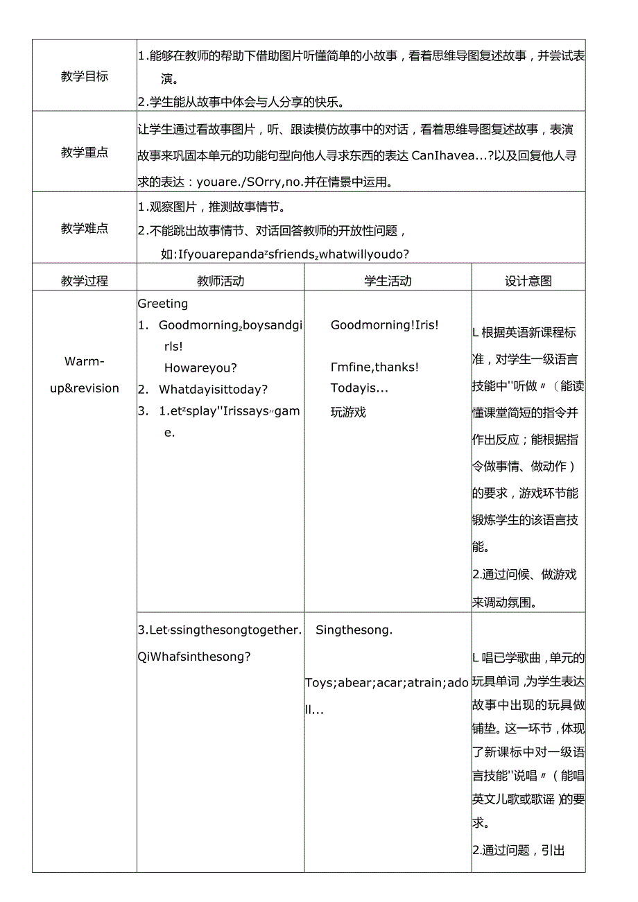 一年级下册Unit3Toys刘诗琴一下unit3toysstorytime教学设计.docx_第2页