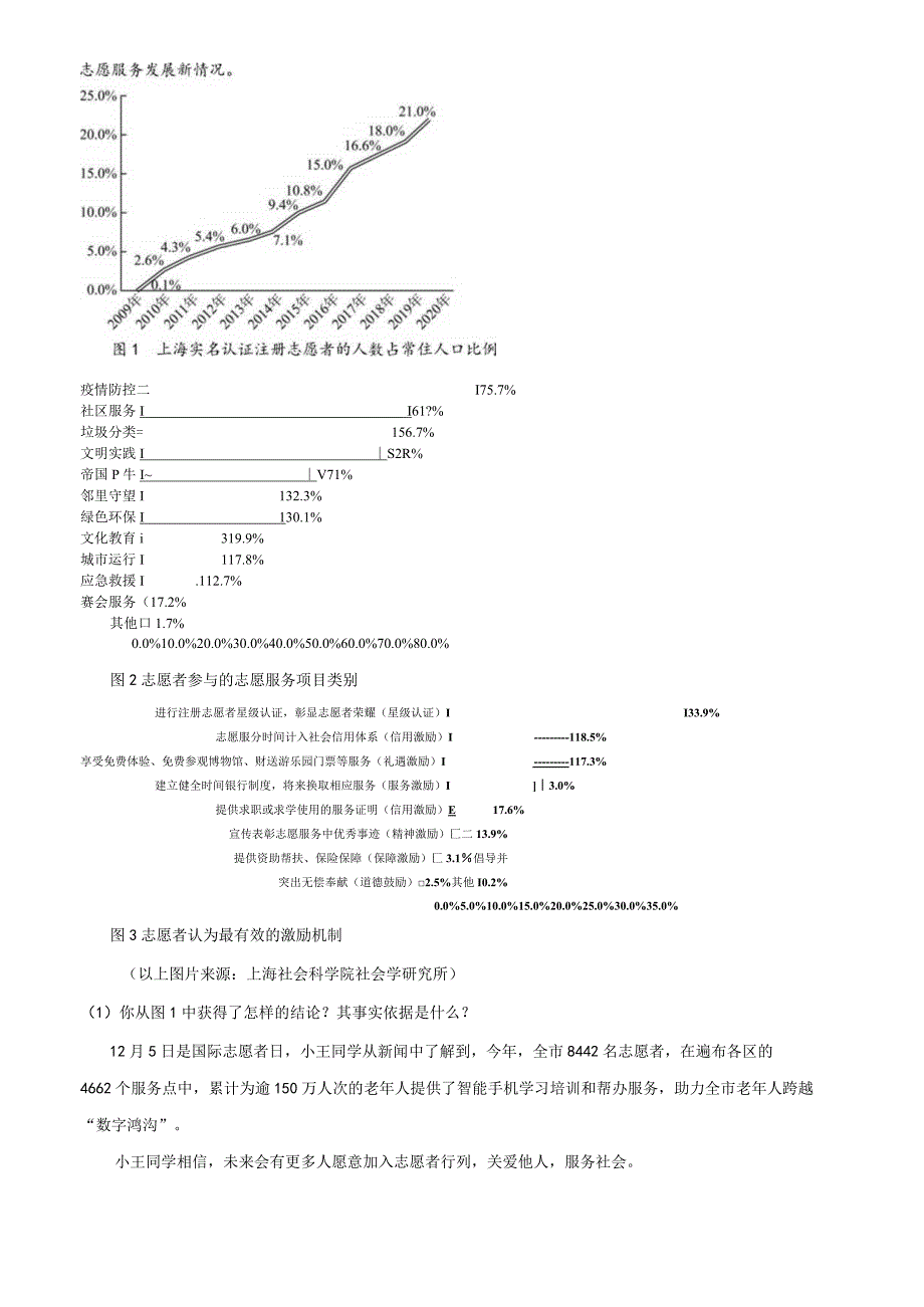 上海市浦东新区多校联考（五四学制）2021-2022学年八年级上学期期末道德与法治试题（教师版）.docx_第3页