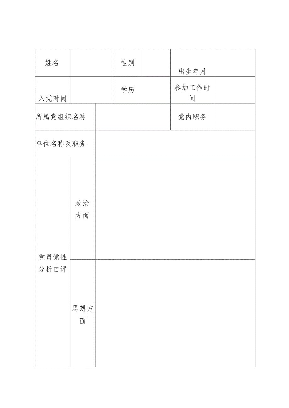 党员党性分析评价表.docx_第2页