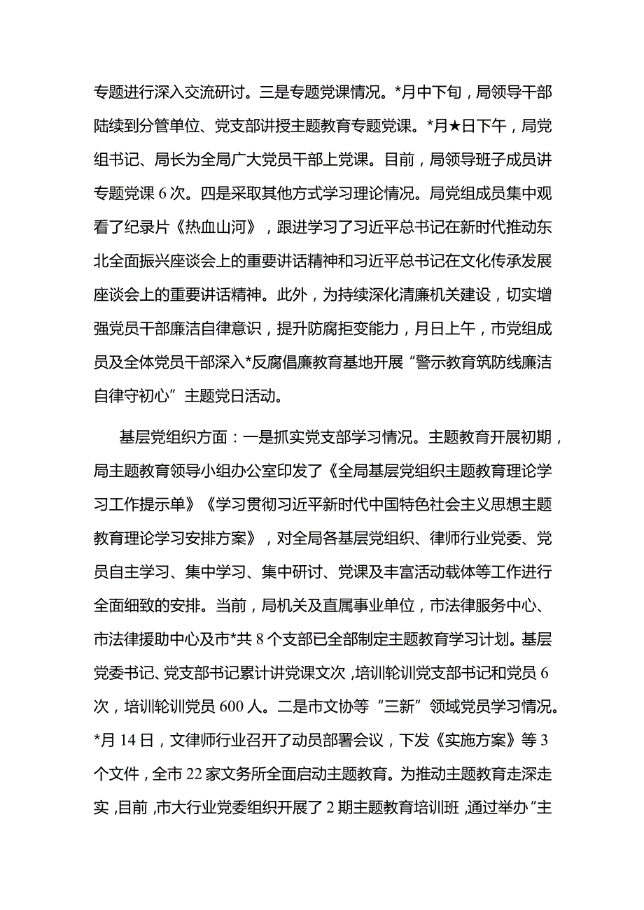 司法局第二批主题教育开展情况的汇报.docx_第2页