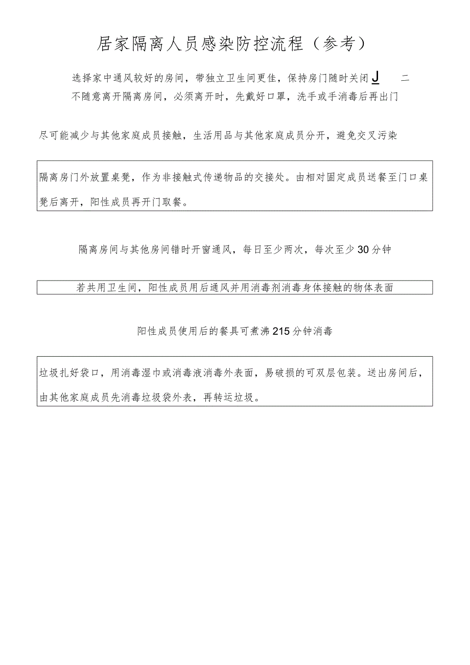 居家隔离人员感染防控流程.docx_第1页