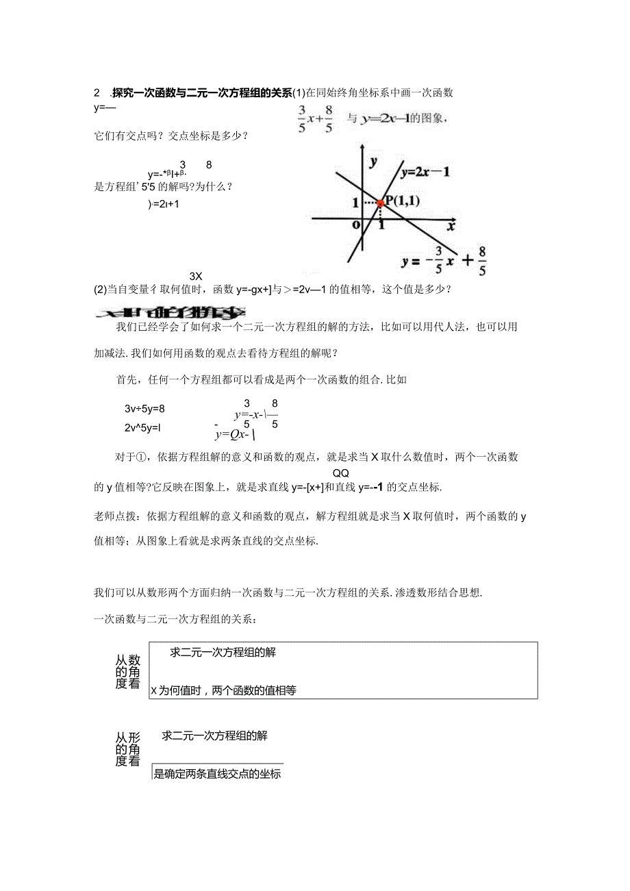 一次函数一二元一次方程组的关系(知识点+例题).docx_第2页