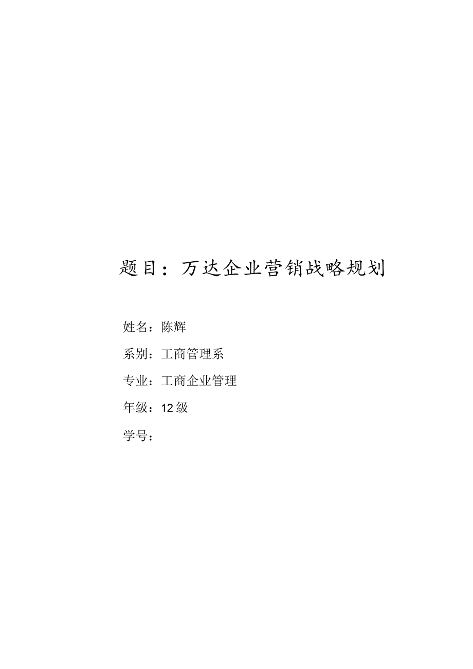 万达企业版营销战略规划.docx_第2页