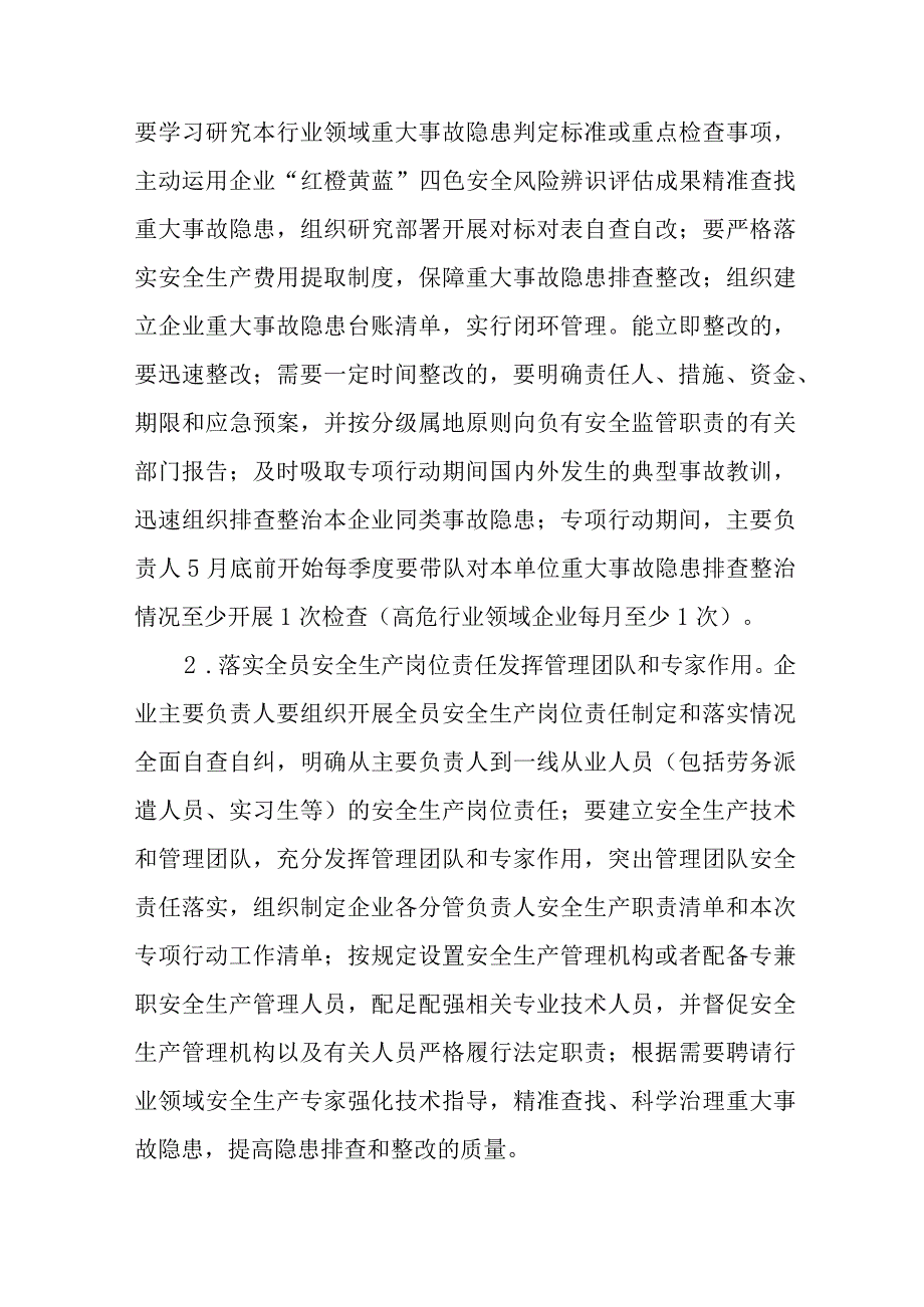 公司开展2023重大事故隐患专项排查整治行动方案.docx_第3页