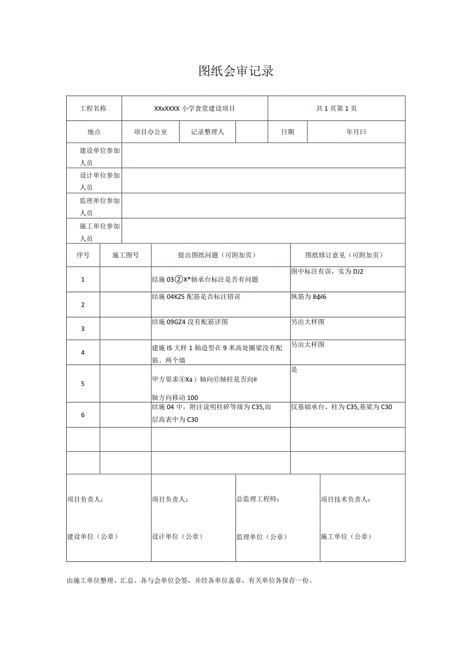 图纸会审记录表.docx_第1页