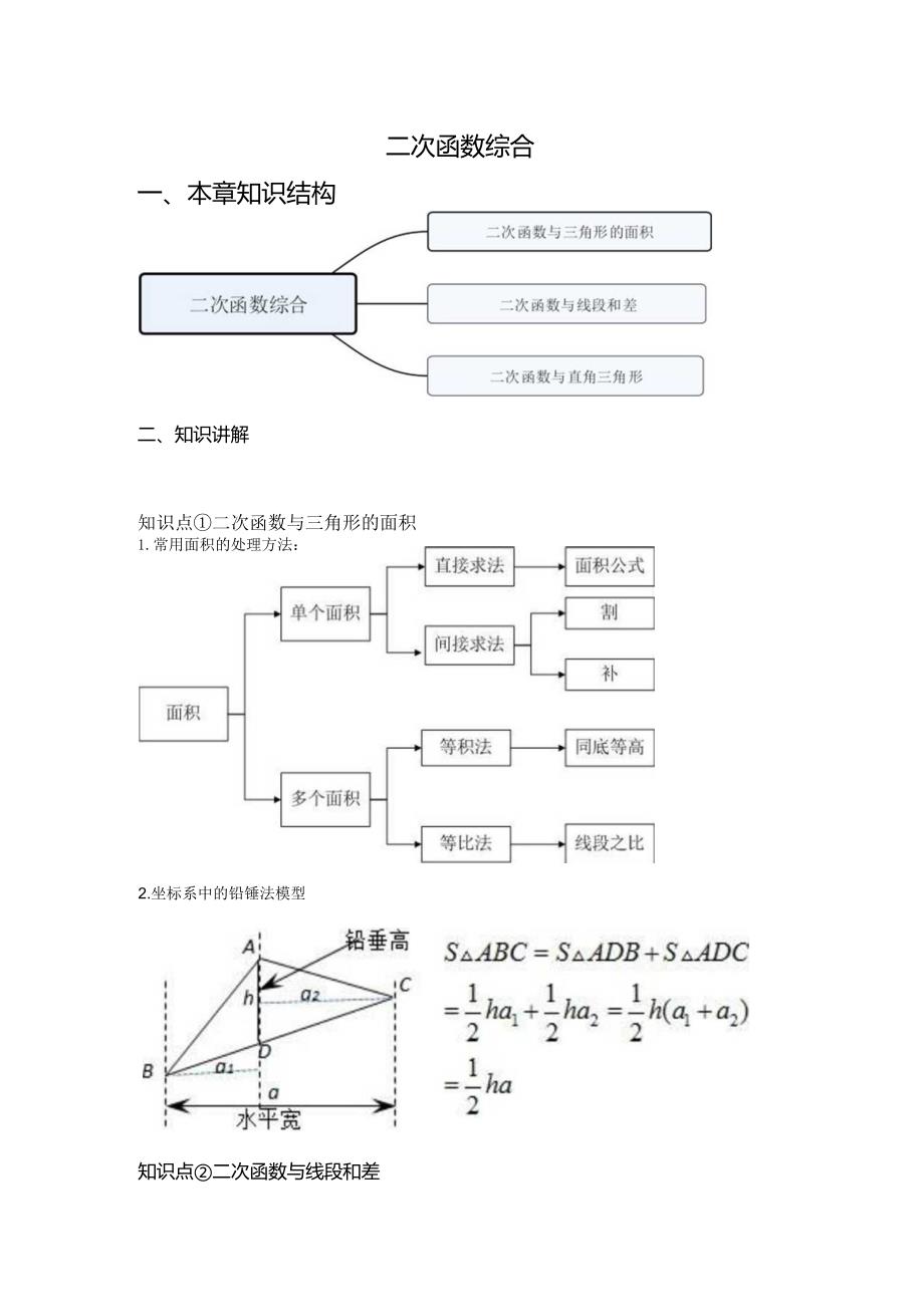 函数专题——二次函数综合①.docx_第1页