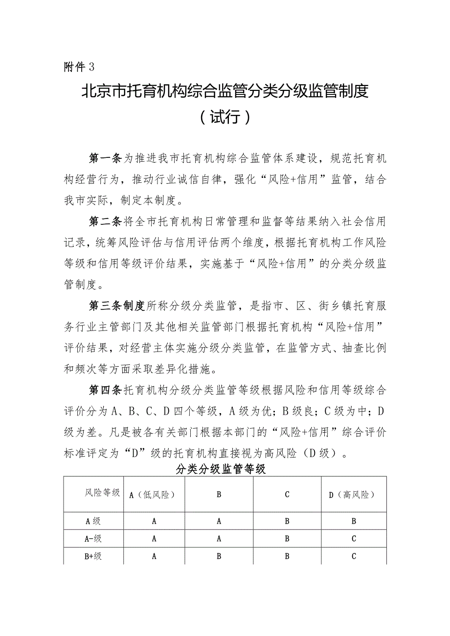 北京市托育机构综合监管分类分级监管制度.docx_第1页