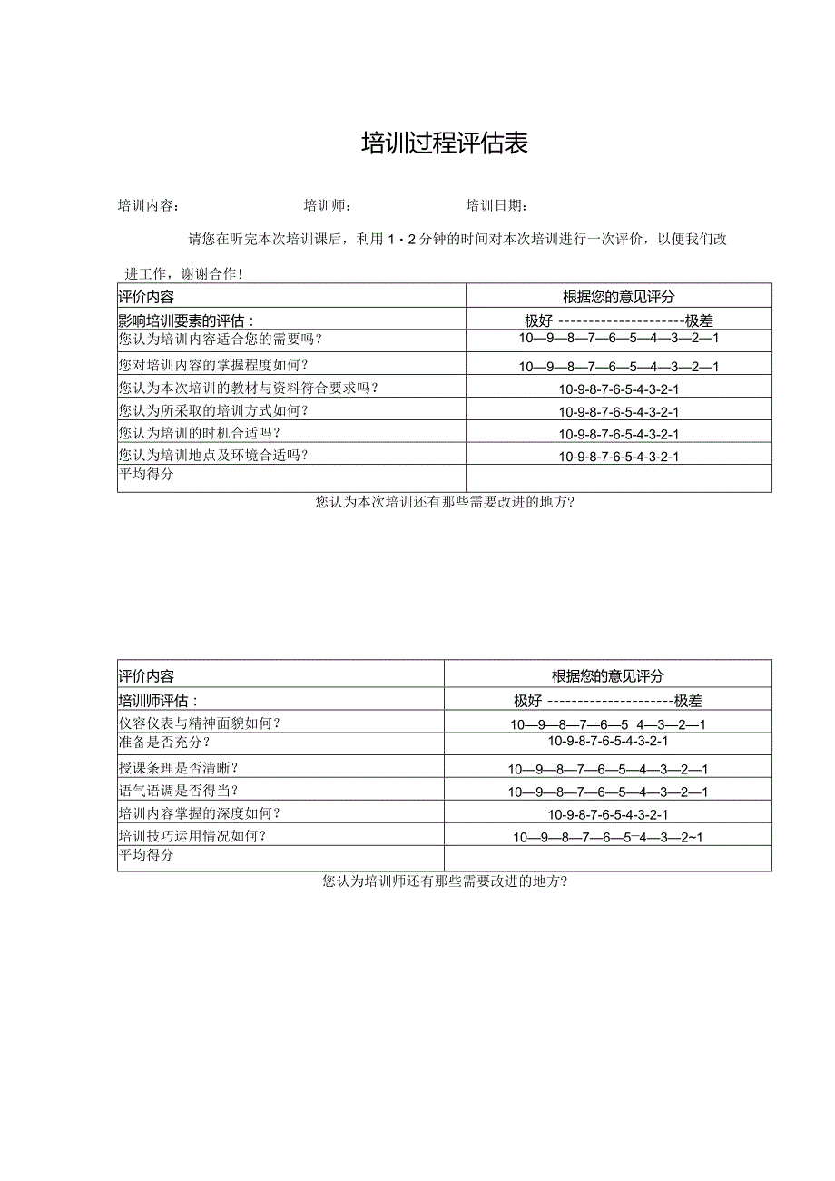 培训过程评估表.docx_第1页