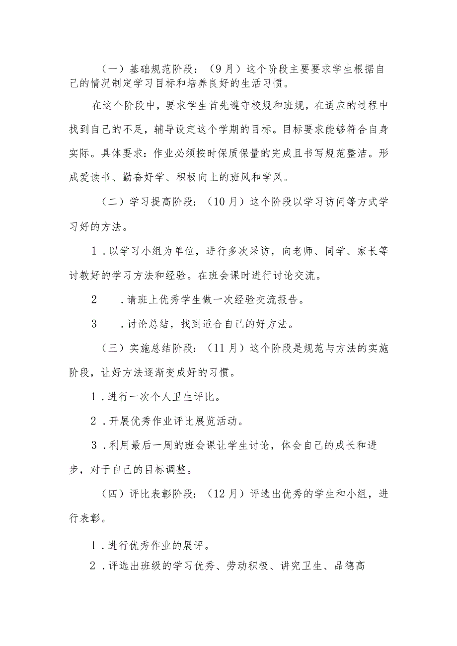 六年级班级主题《学会养成良好的学习和生活行为习惯》活动设计方案.docx_第2页