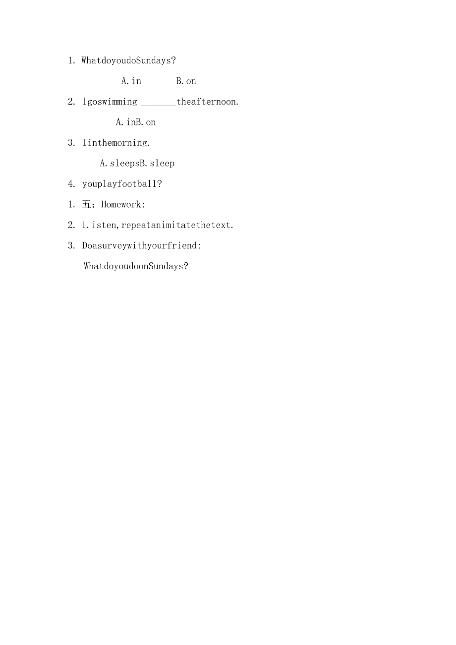 外研社（新标准）（三年级起点）小学三下Module6WhatdoyoudoonSundays.教学设计.docx_第3页