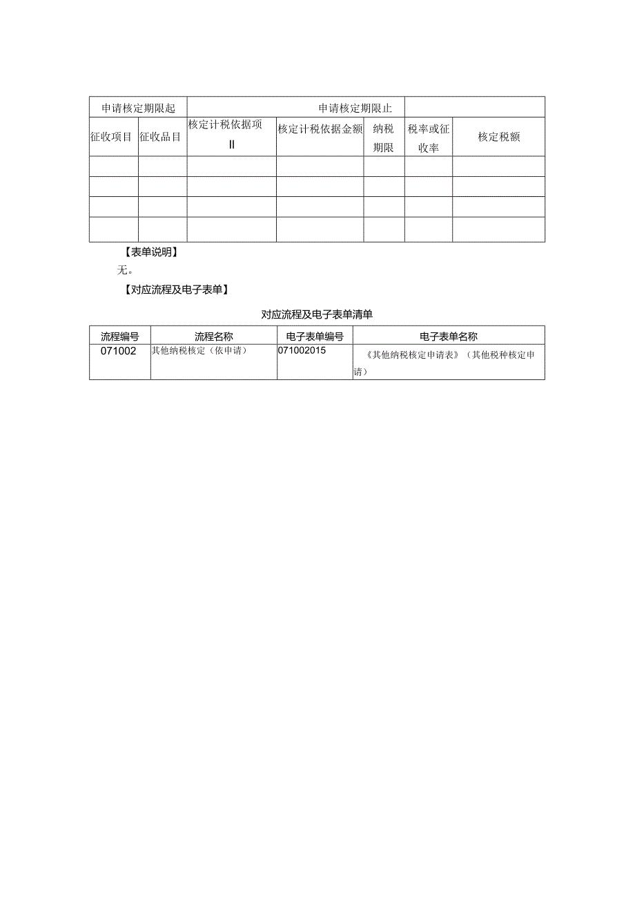 其他纳税核定申请表（其他税种核定申请）.docx_第2页