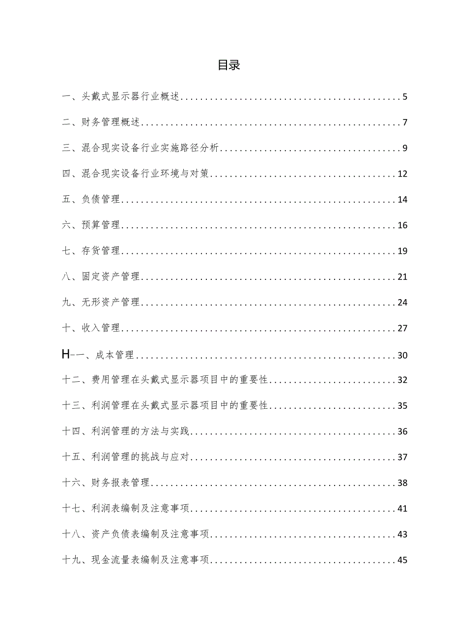 头戴式显示器项目财务管理方案.docx_第3页