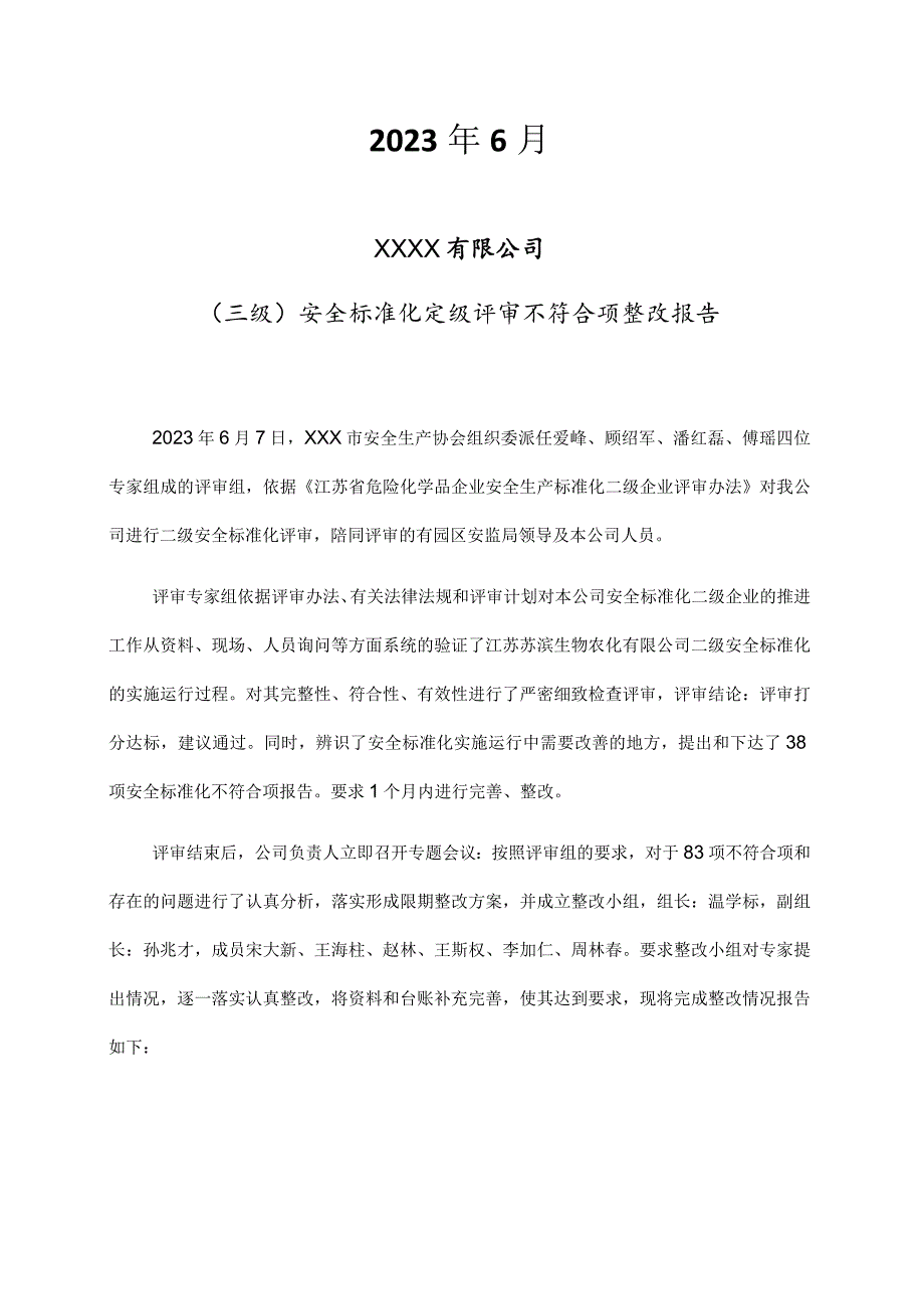 安全标准化三级定级评审不符合项整改报告.docx_第2页