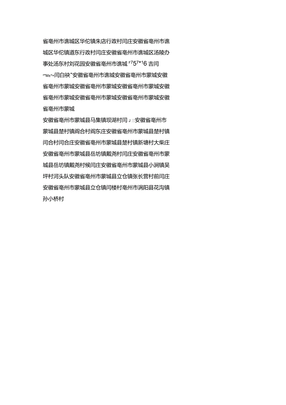 安徽省闫氏宗亲分布村落.docx_第2页