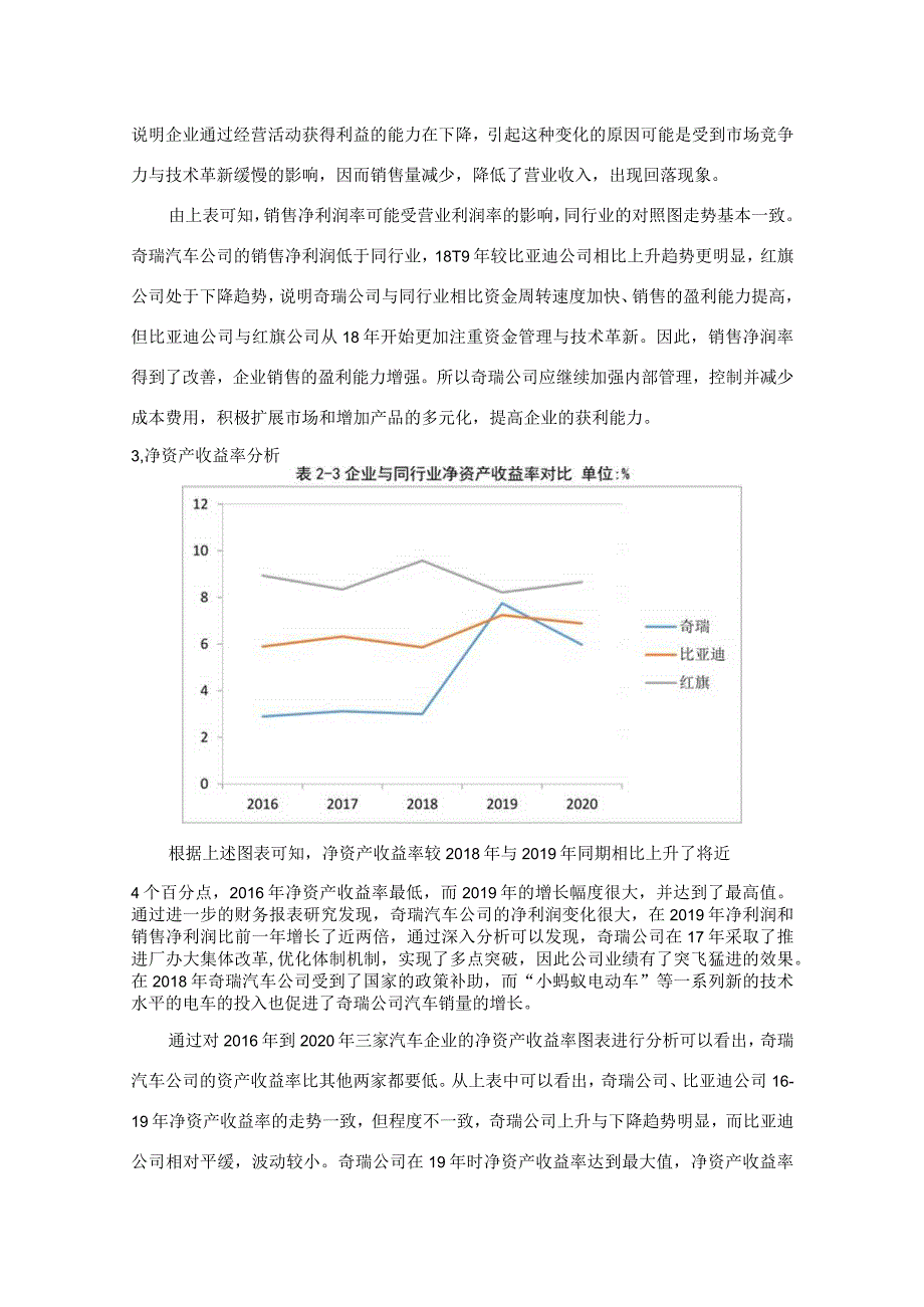 奇瑞汽车公司盈利能力分析.docx_第3页