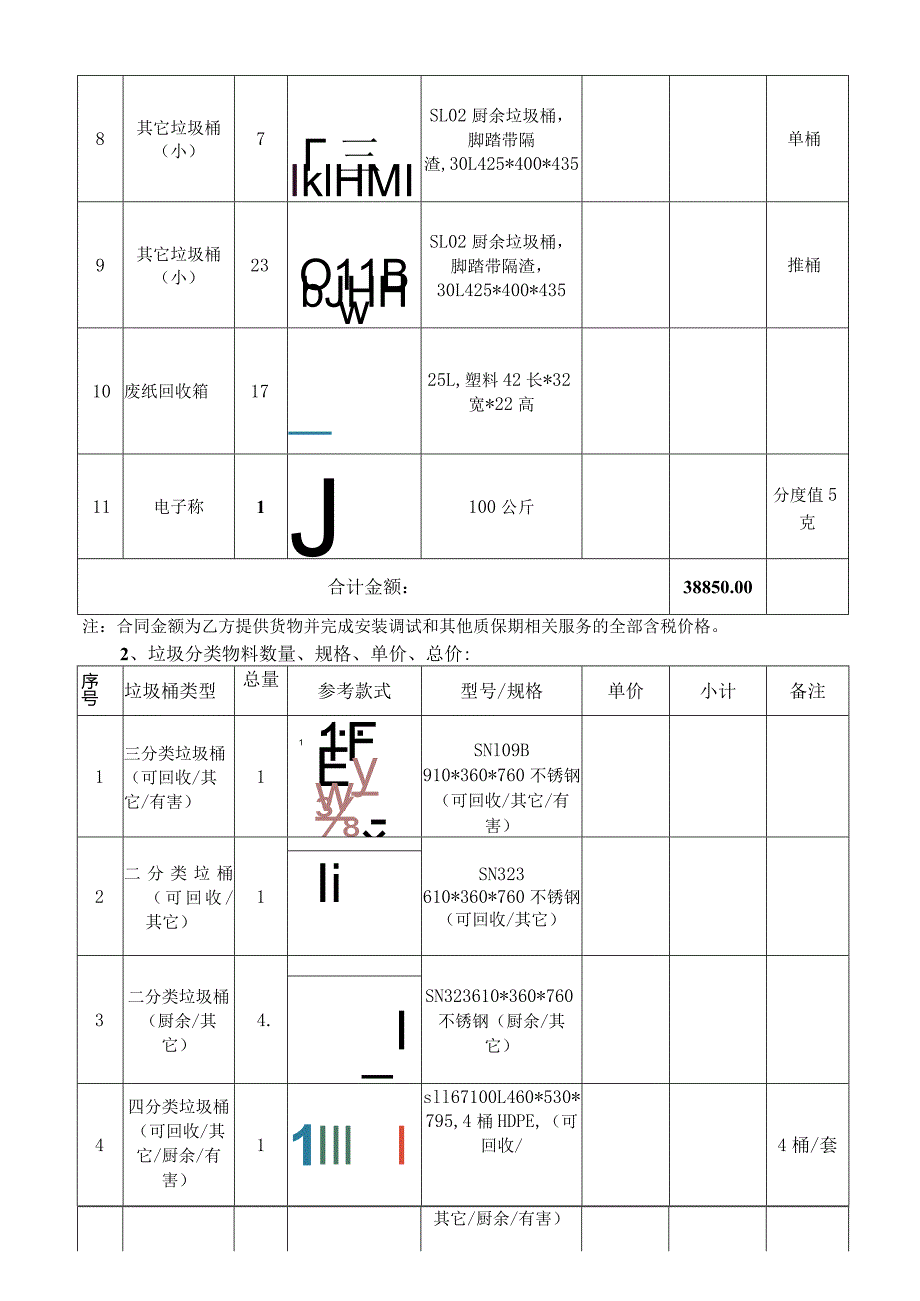 分类垃圾物料购买合同（带实图）.docx_第3页