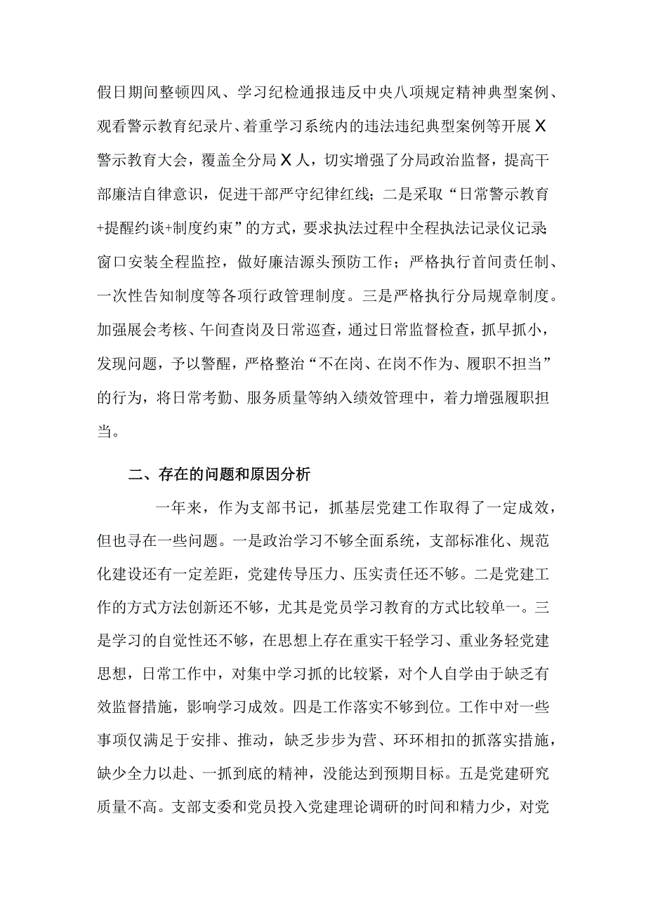 党支部书记抓党建工作履职情况述职评议报告.docx_第3页