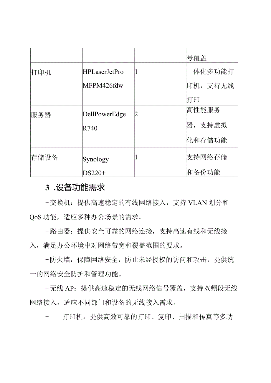 招标代理机构办公网络设备一览表.docx_第2页