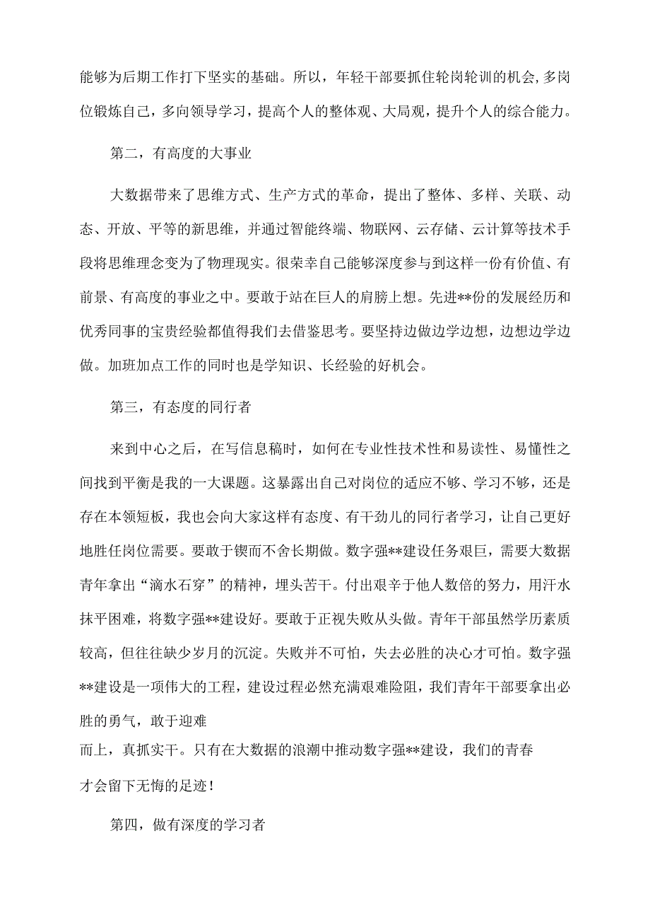 在2022年大数据局青年干部座谈会上的发言.docx_第2页