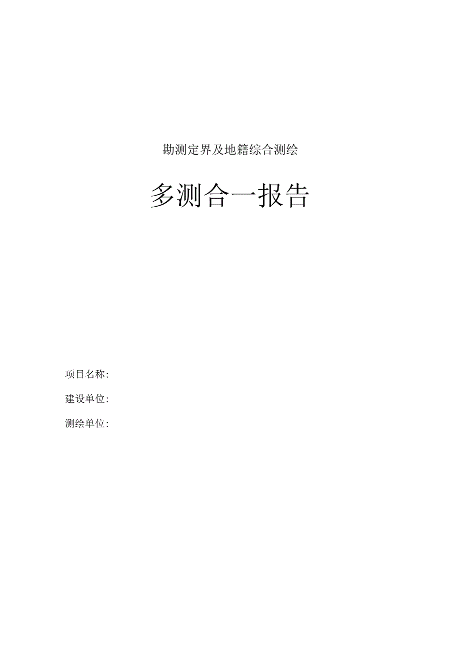 勘测定界及地籍综合测绘多测合一报告.docx_第1页