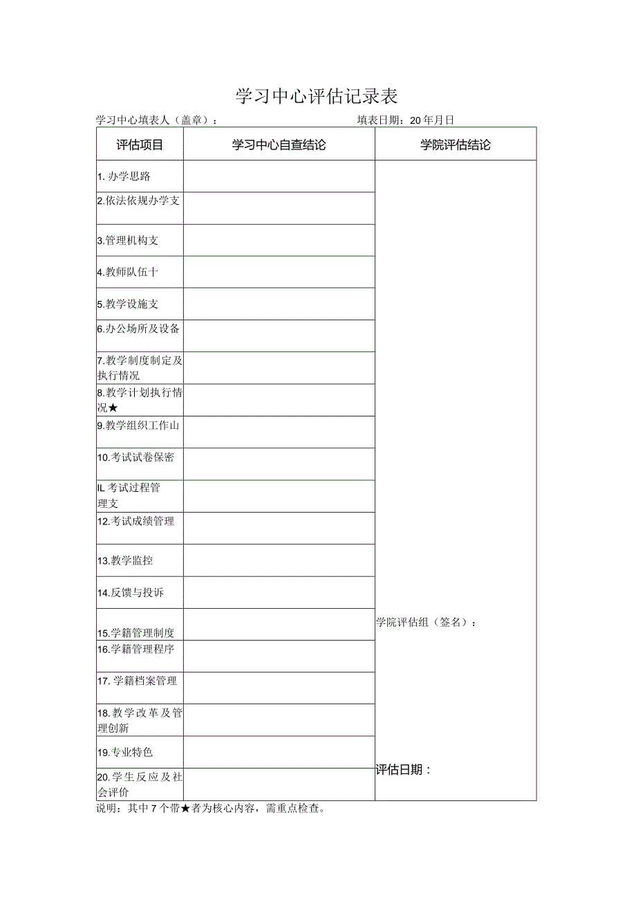 学习中心评估记录表.docx_第1页