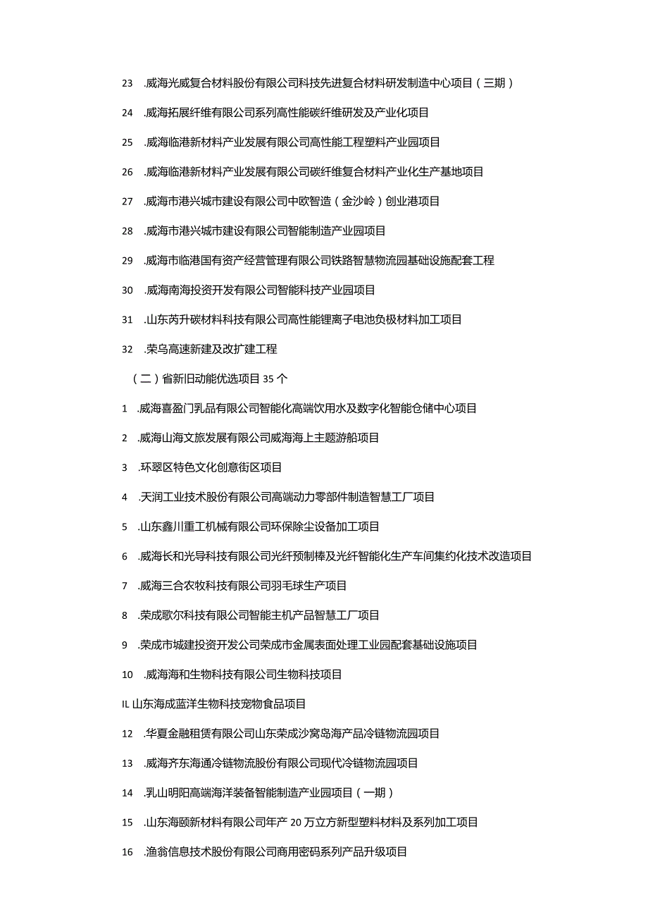 威海市2023年重点项目安排方案.docx_第2页