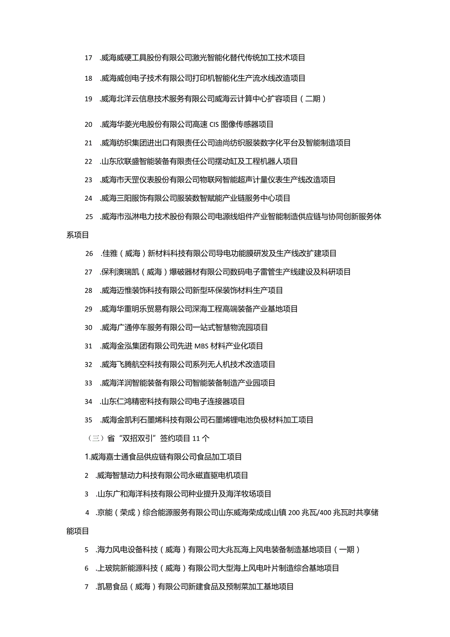 威海市2023年重点项目安排方案.docx_第3页