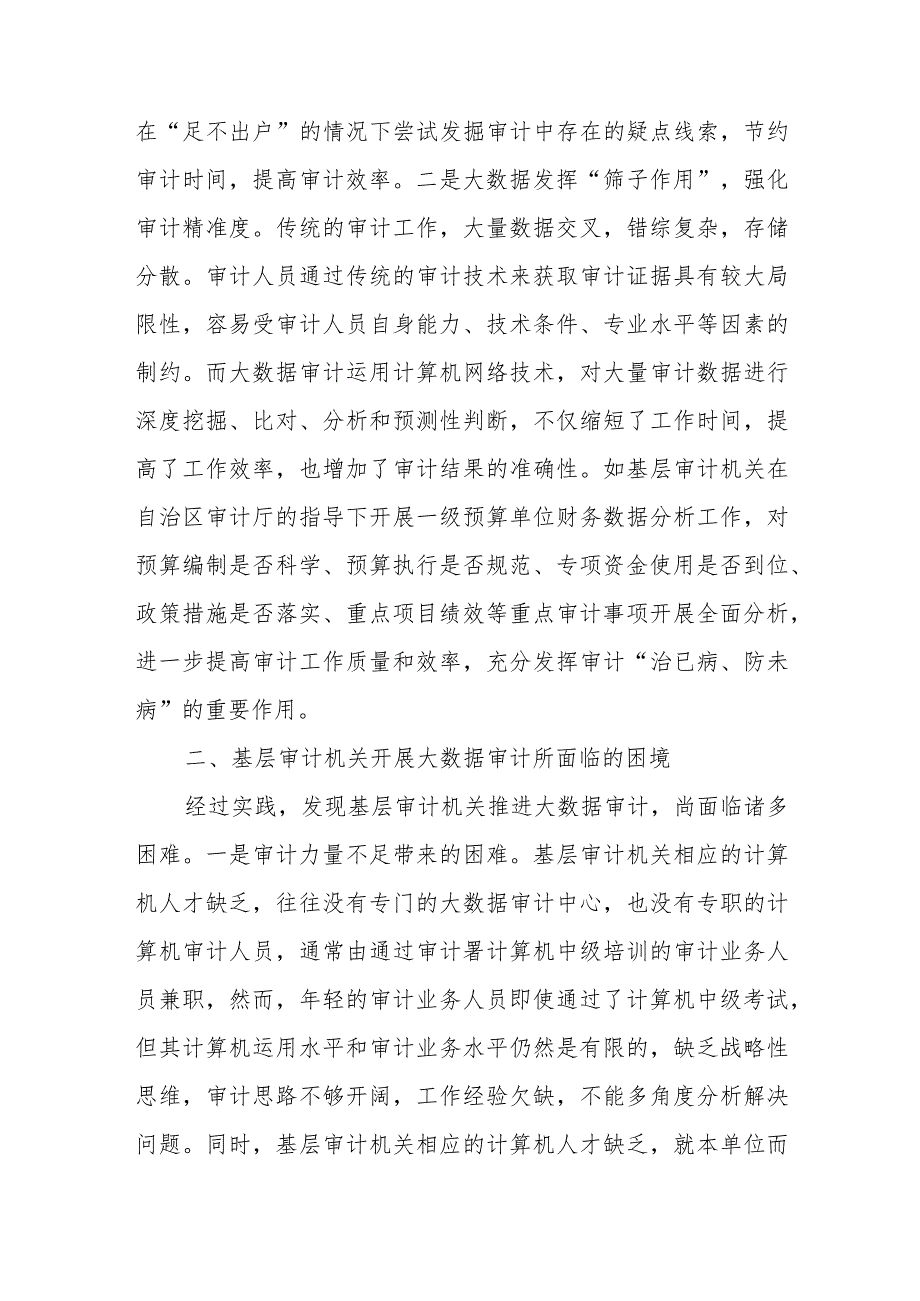 对基层审计机关推进大数据审计的几点思考.docx_第2页