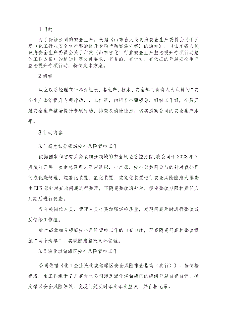 华夏新能源化工-安全生产整治提升行动专项行动方案.docx_第2页