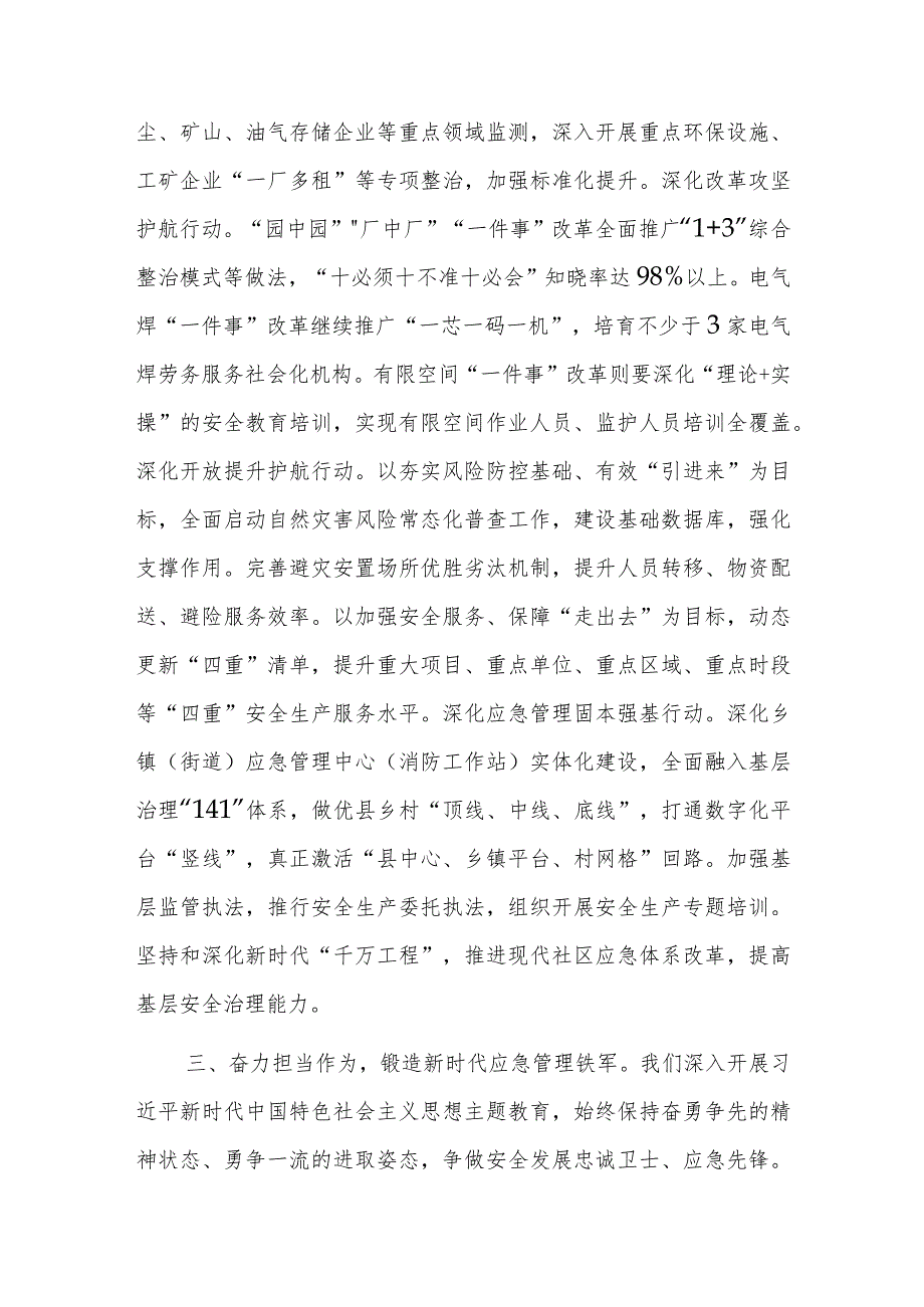 应急管理局在市委主题教育调研督导会上的汇报发言范文.docx_第3页