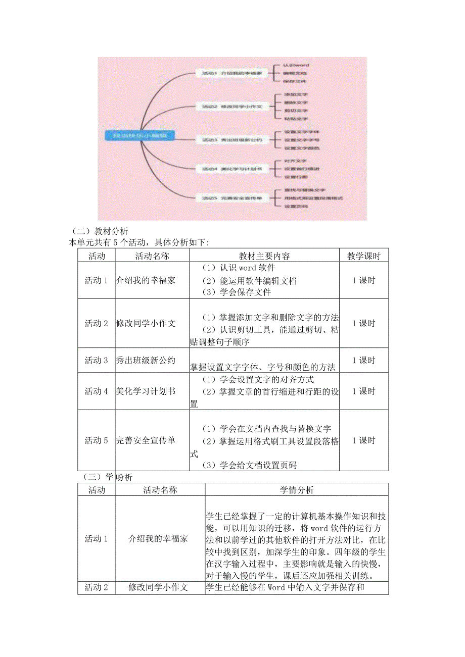 小学信息技术四年级上册单元整体作业设计（12页）.docx_第2页