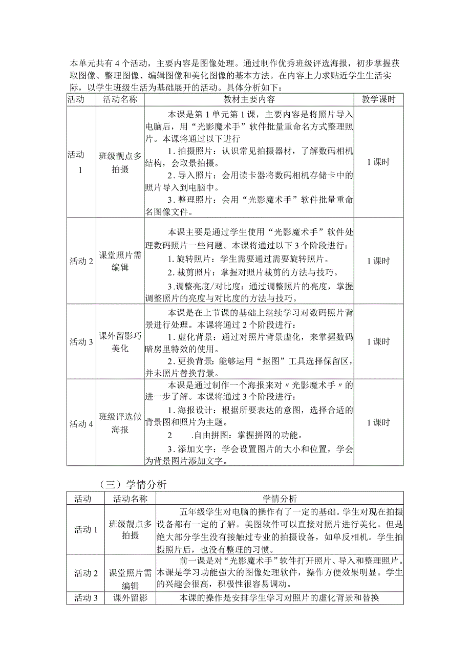 小学信息技术五年级下册大单元设计（16页）.docx_第2页