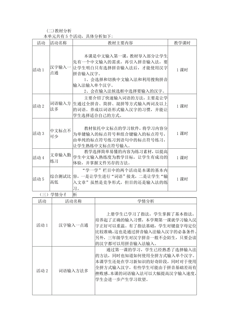 小学三年级下册信息技术单元作业设计（8页）.docx_第2页