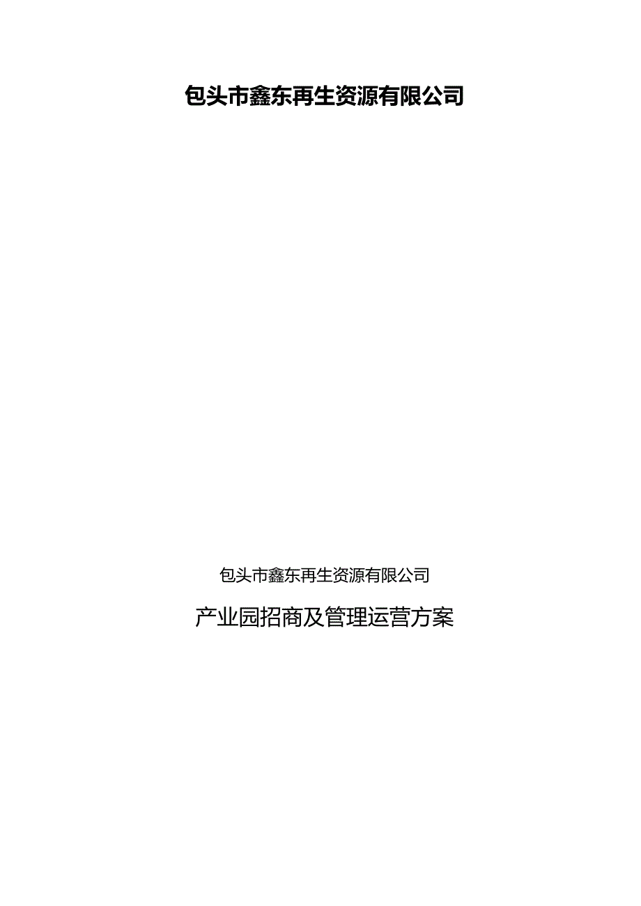 园区招商与运营方案.docx_第1页