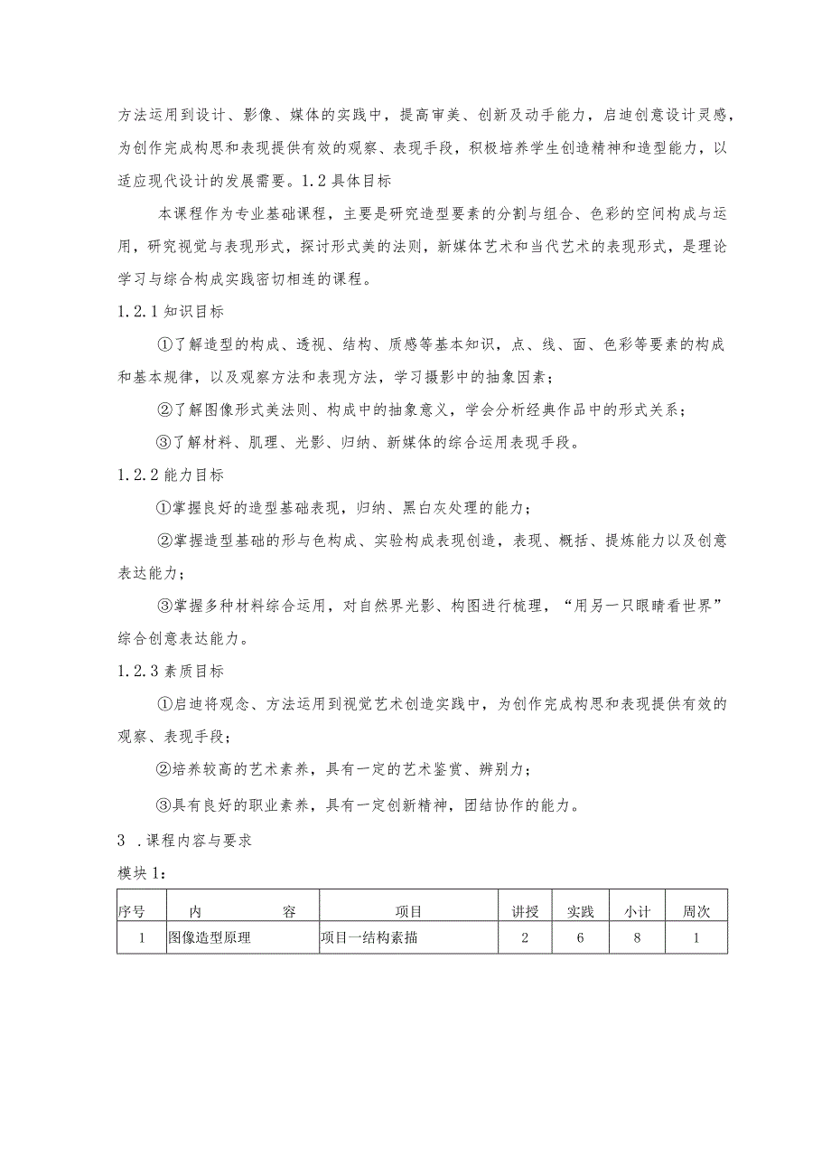 《造型基础》课程标准.docx_第2页