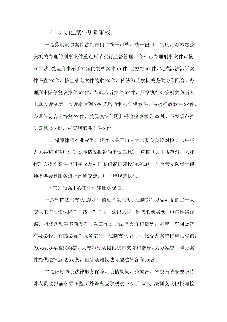 2022年度推进法治公安建设情况报告和2023年工作要点.docx_第2页