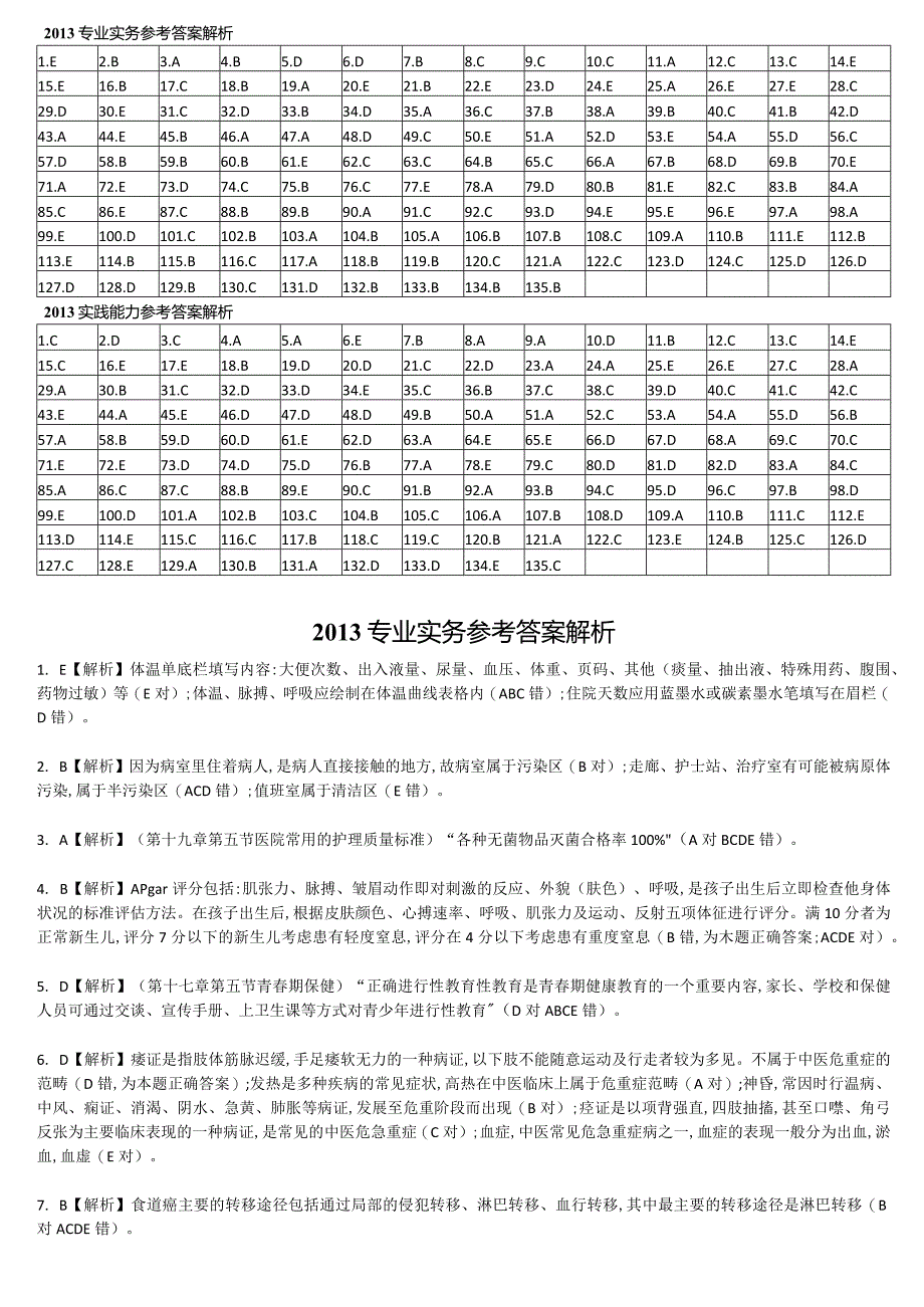 2013真题-答案解析护士执业资格考试.docx_第2页