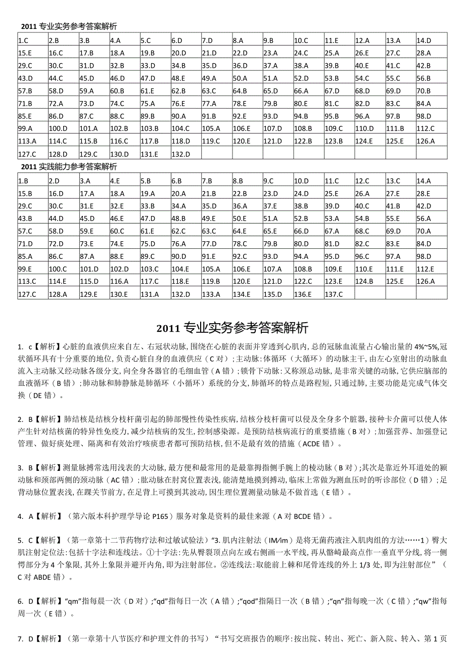 2011真题-答案解析护士执业资格考试.docx_第2页