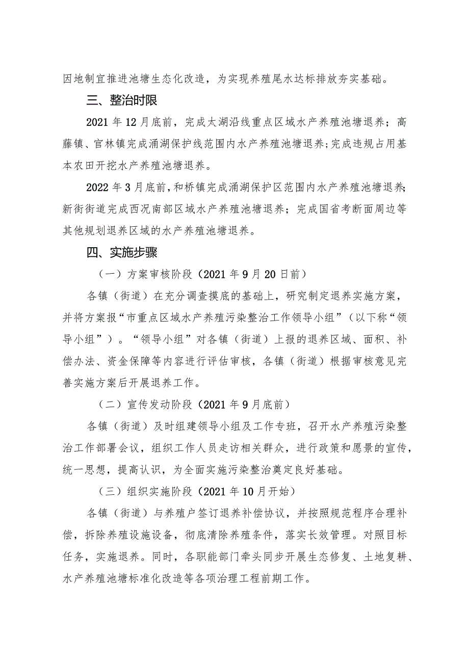 2024年重点区域水产养殖污染整治工作方案.docx_第2页