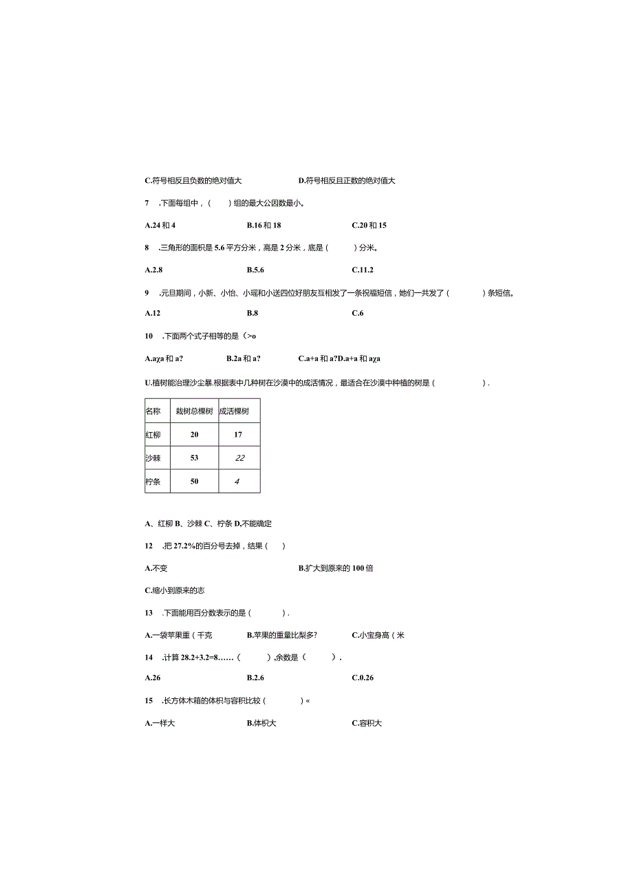 2021-2022学年小升初奥数试题（含详细解析）.docx_第1页