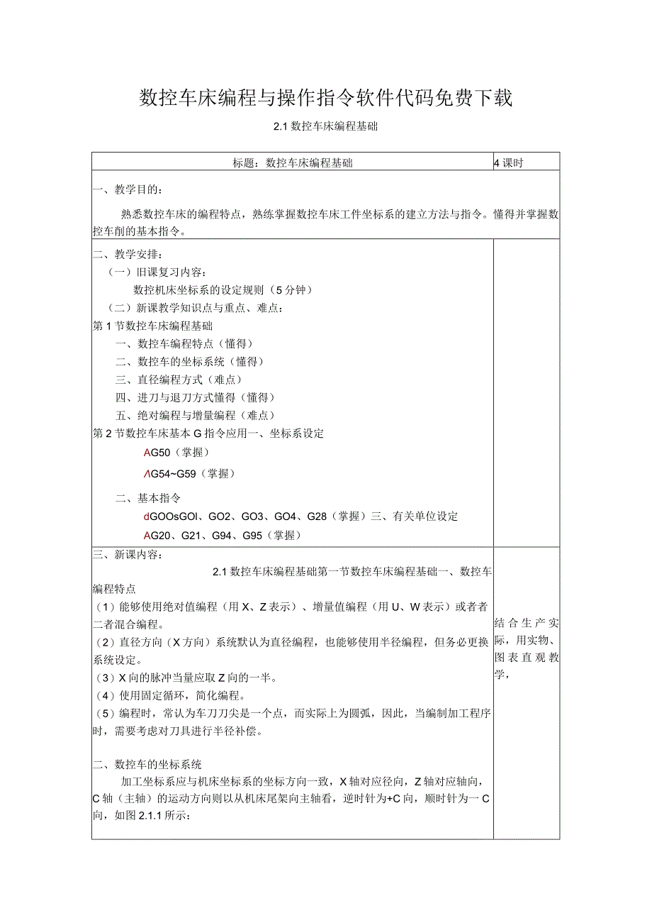 数控车床编程与操作指令软件代码免费下载.docx_第1页