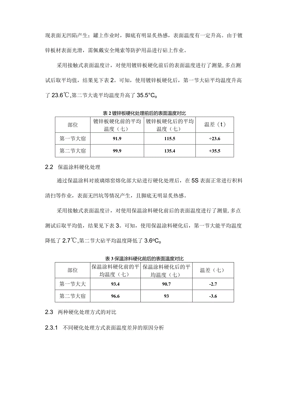 玻璃熔窑大碹保温层表面硬化方法的应用对比.docx_第3页