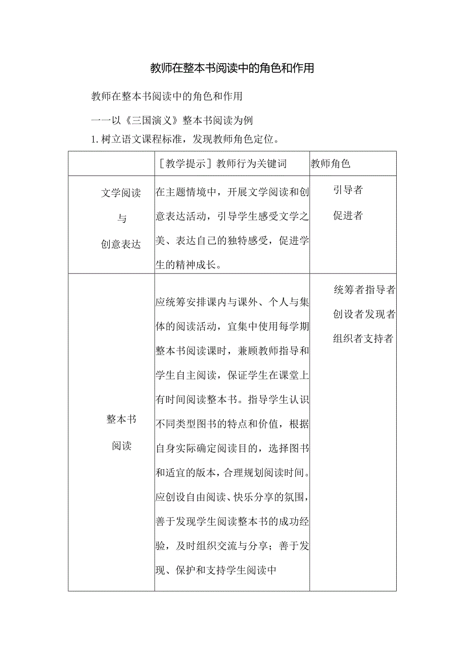 教师在整本书阅读中的角色和作用.docx_第1页